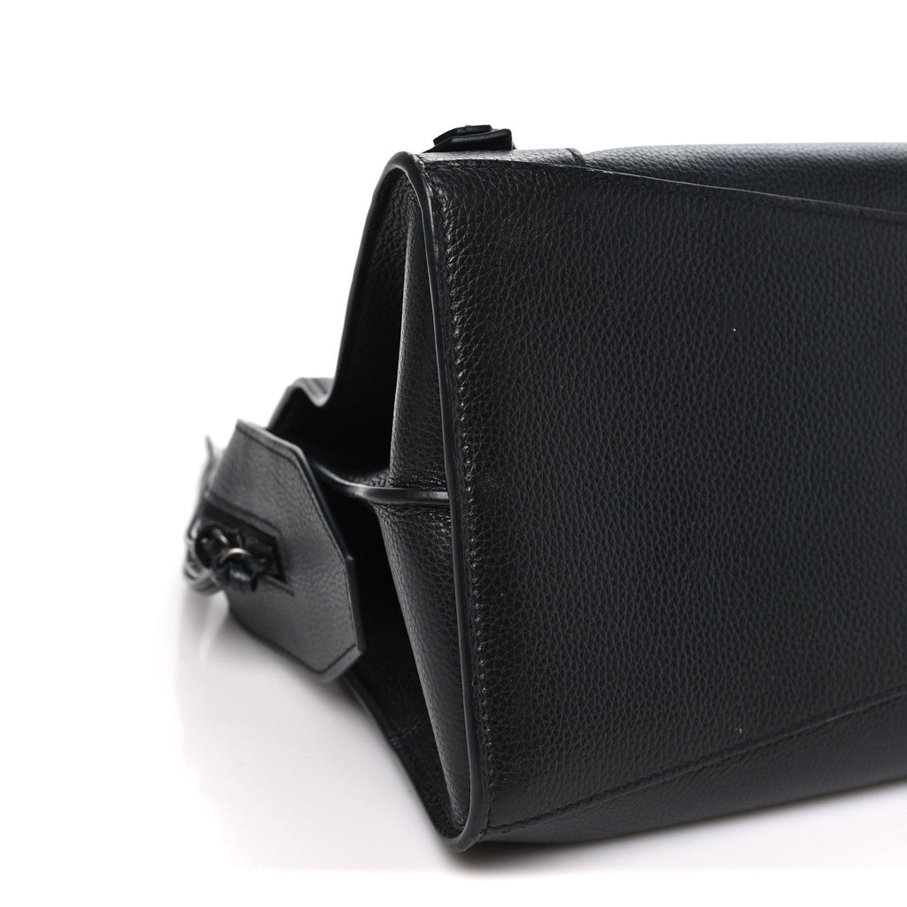 Grained Calfskin Neo Classic Black Hardware S City  Black