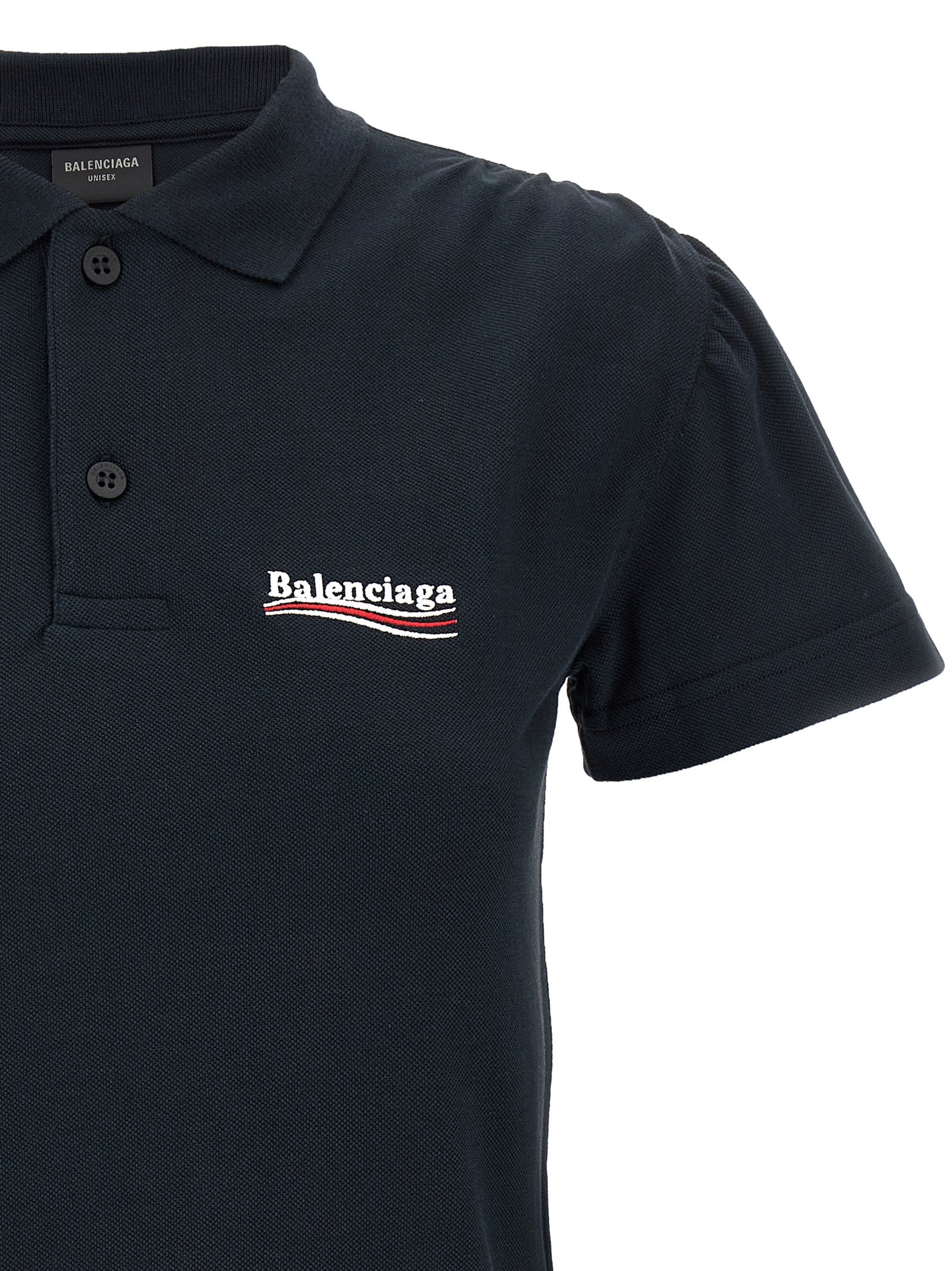 Balenciaga Blue Cotton Polo Women's Shirt
