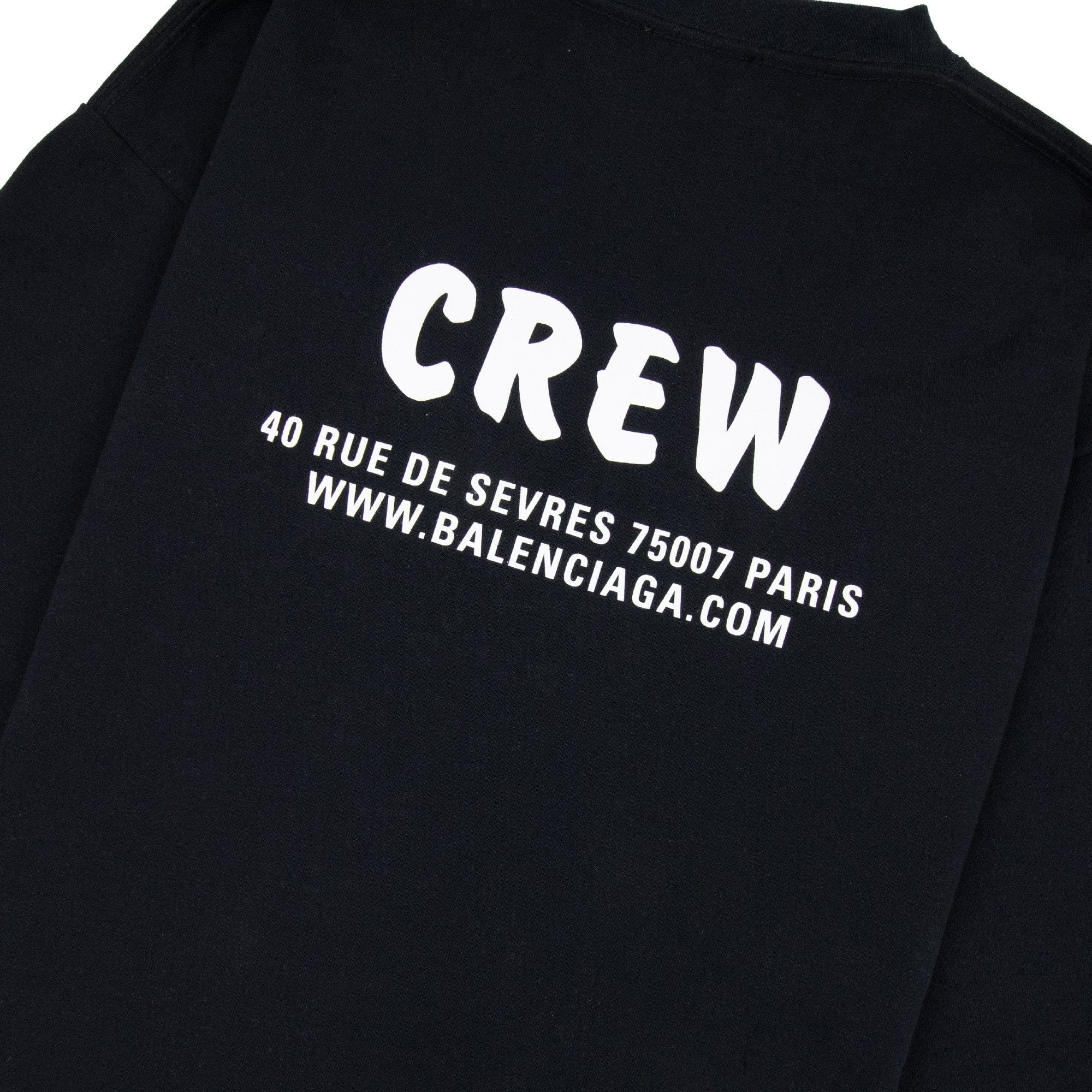 Balenciaga Oversized Crew T-Shirt Black
