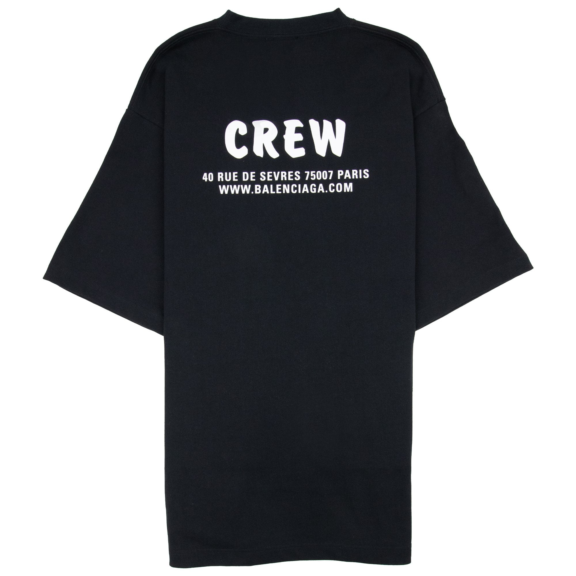 Balenciaga Oversized Crew T-Shirt Black