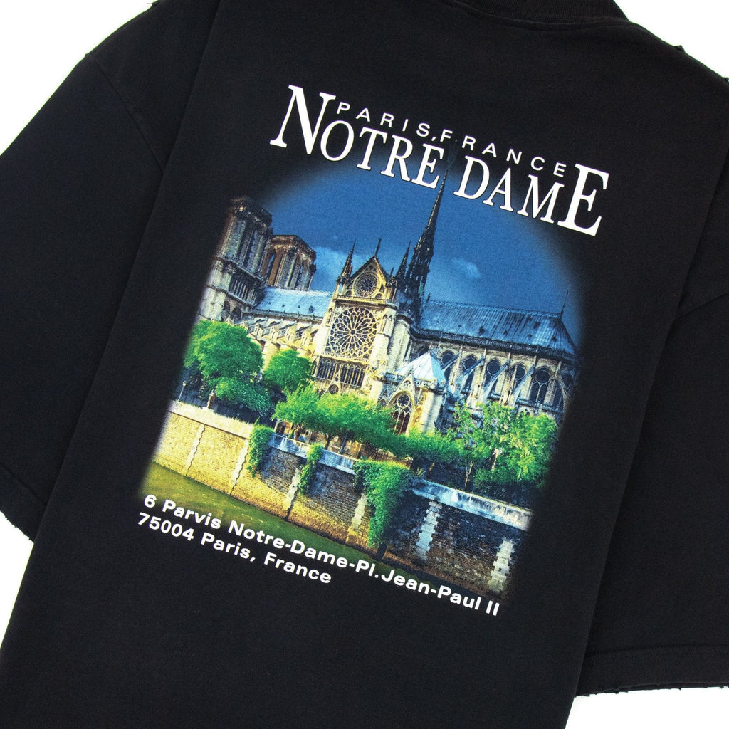 Balenciaga Sacr?-Coeur Print Oversized T-shirt Black