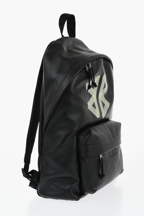 1500~Hammered Leather Backpack TAPE With Front Pocket