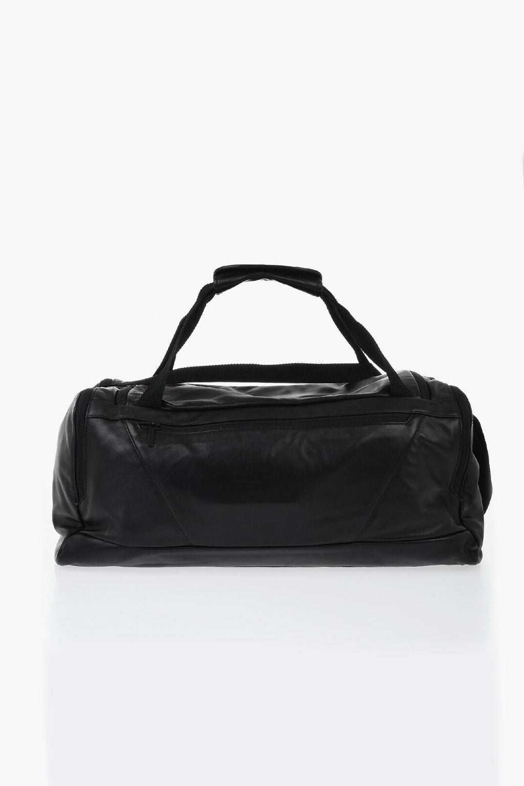 1500~Leather Gym Bag With Contrast Logo