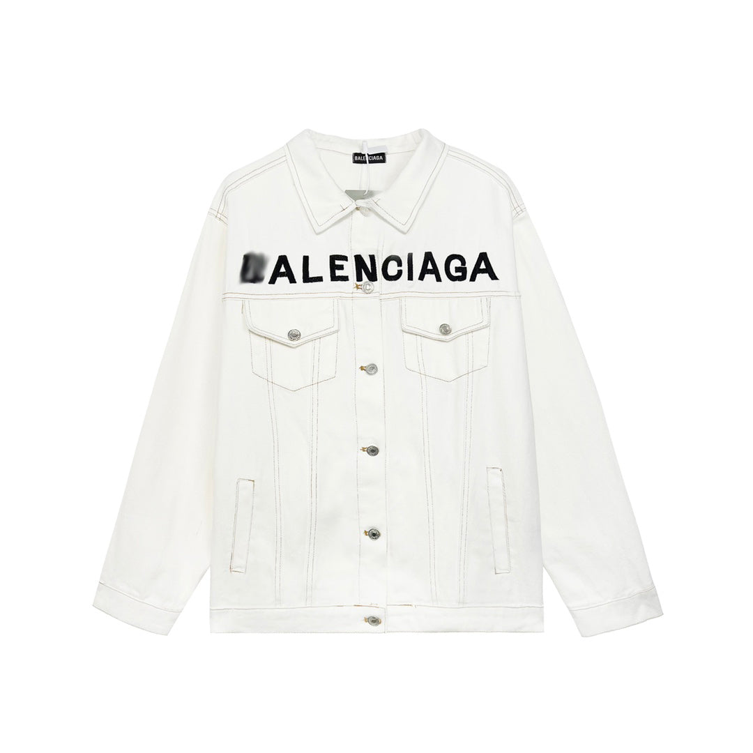 Balenciaga White Embroidery Jacket