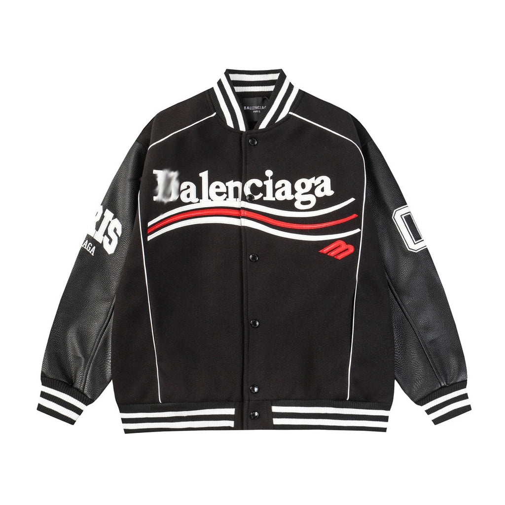 Balenciaga Men's Thickened Baseball Jacket
