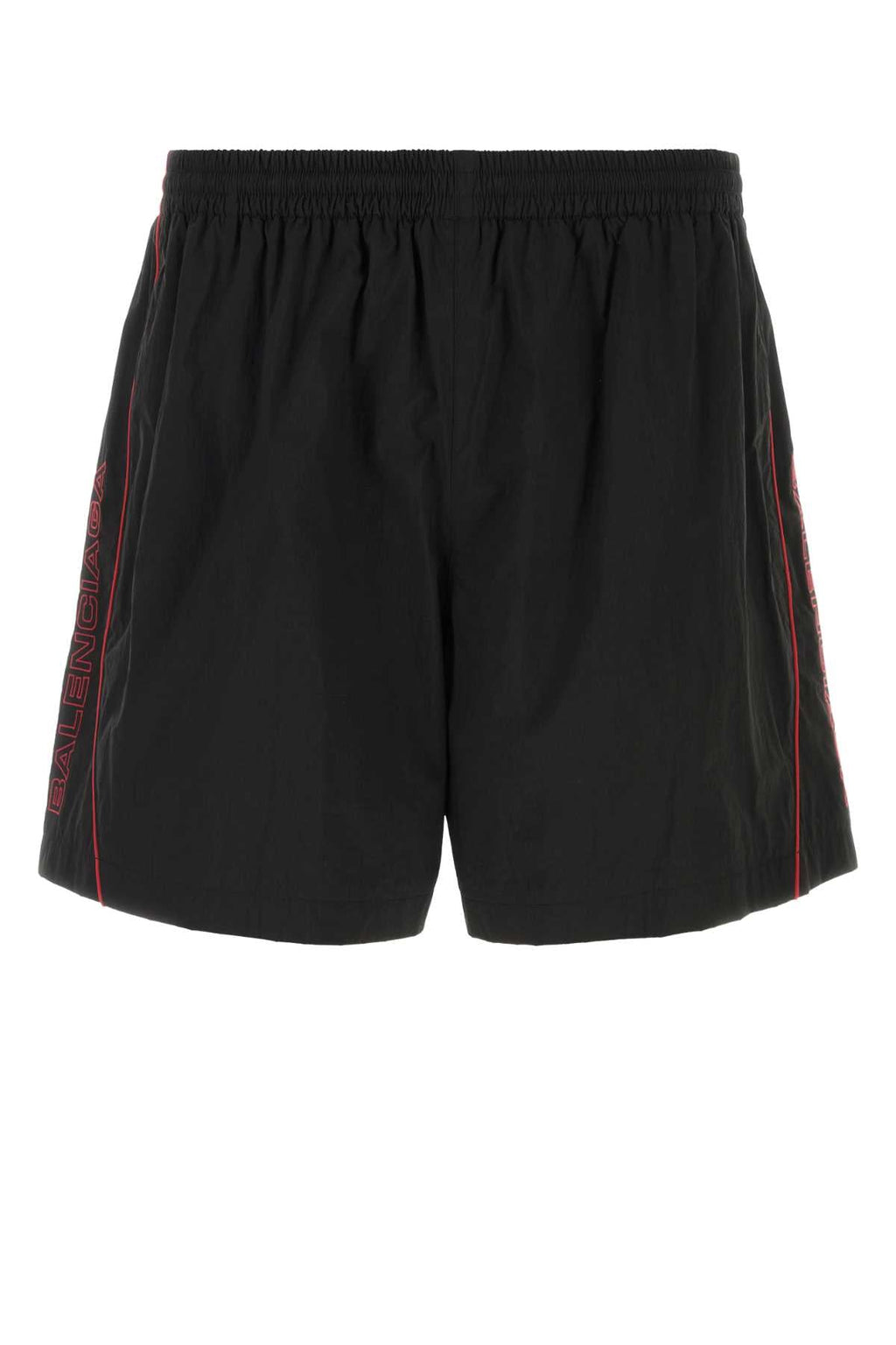 Balenciaga Men Black Nylon Bermuda Shorts