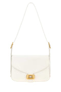 Balenciaga Women White Leather Medium Clicca Shoulder Bag