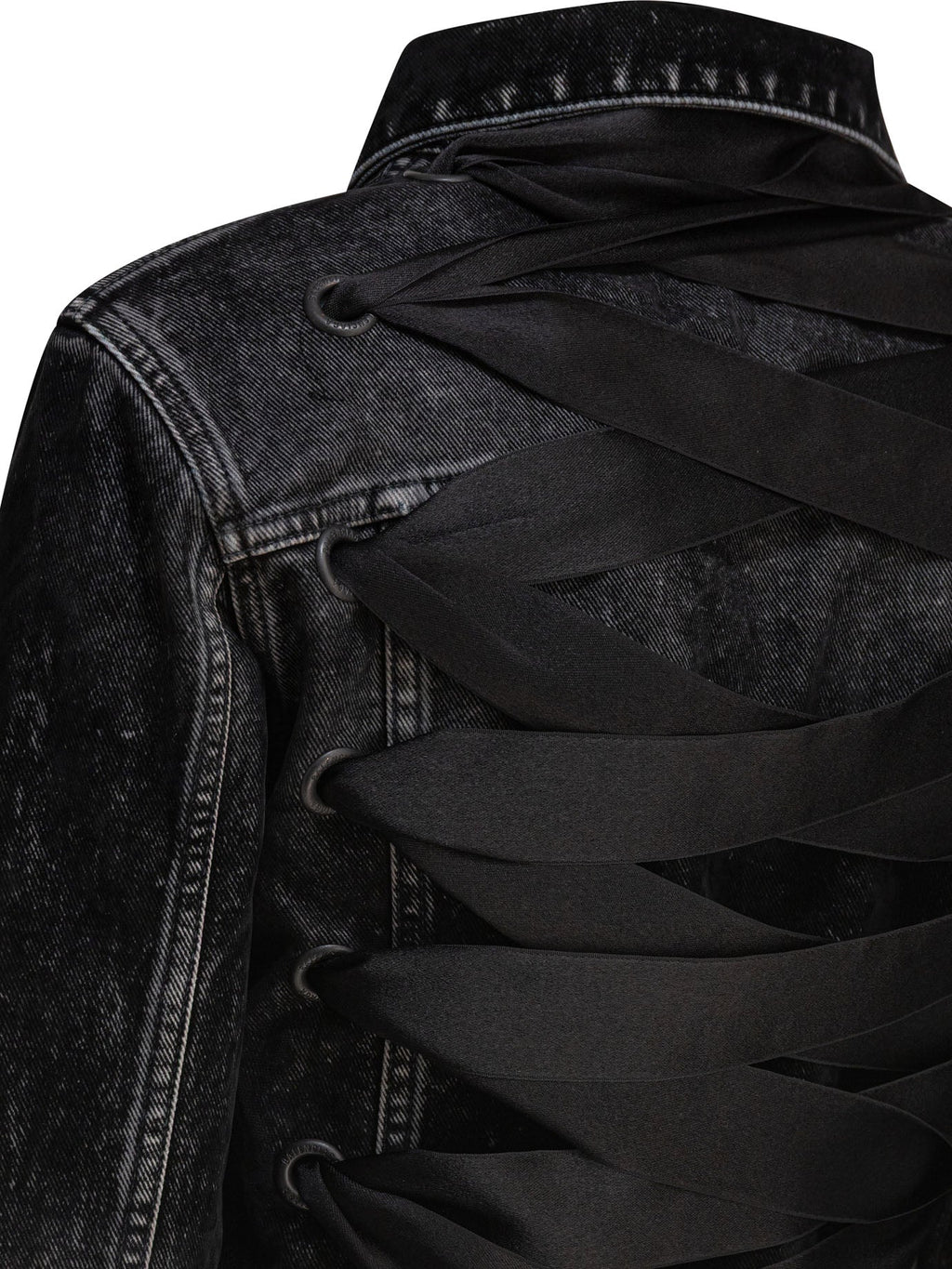 Balenciaga Women's Black Denim Jacket