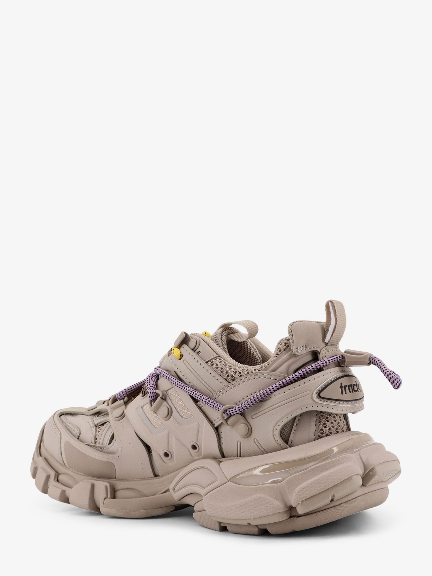 Balenciaga Women Track Mesh Sneakers With Colored Laces Detail