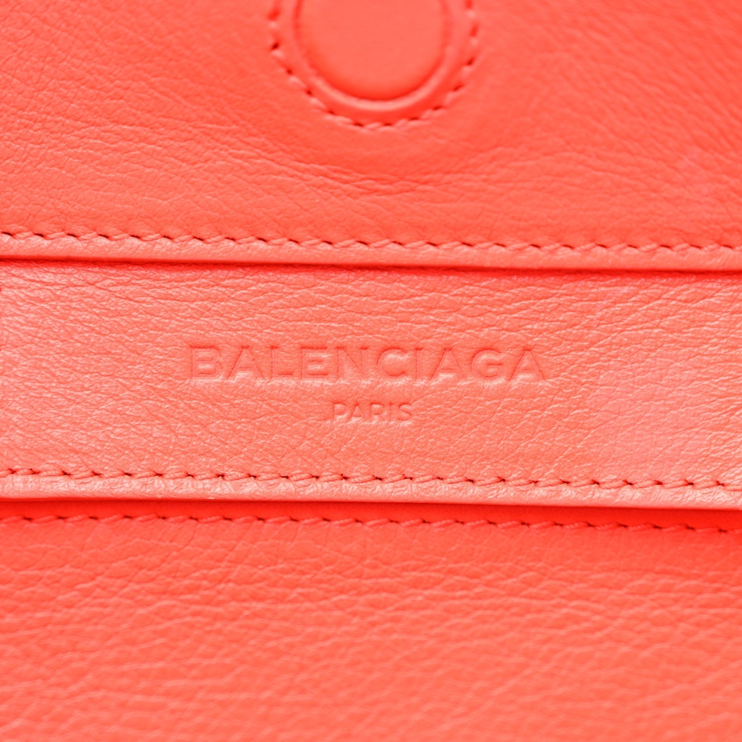 Veau Papier A6 Zip Around Tote Rouge Coquelicot