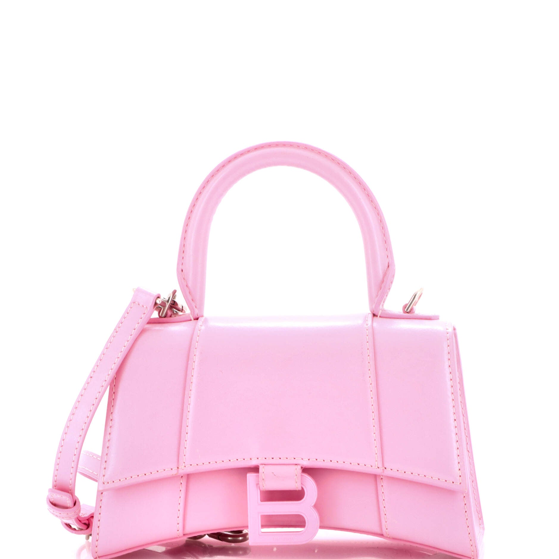 Hourglass Top Handle Bag Leather XS