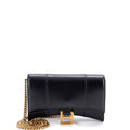 Hourglass Chain Wallet Leather
