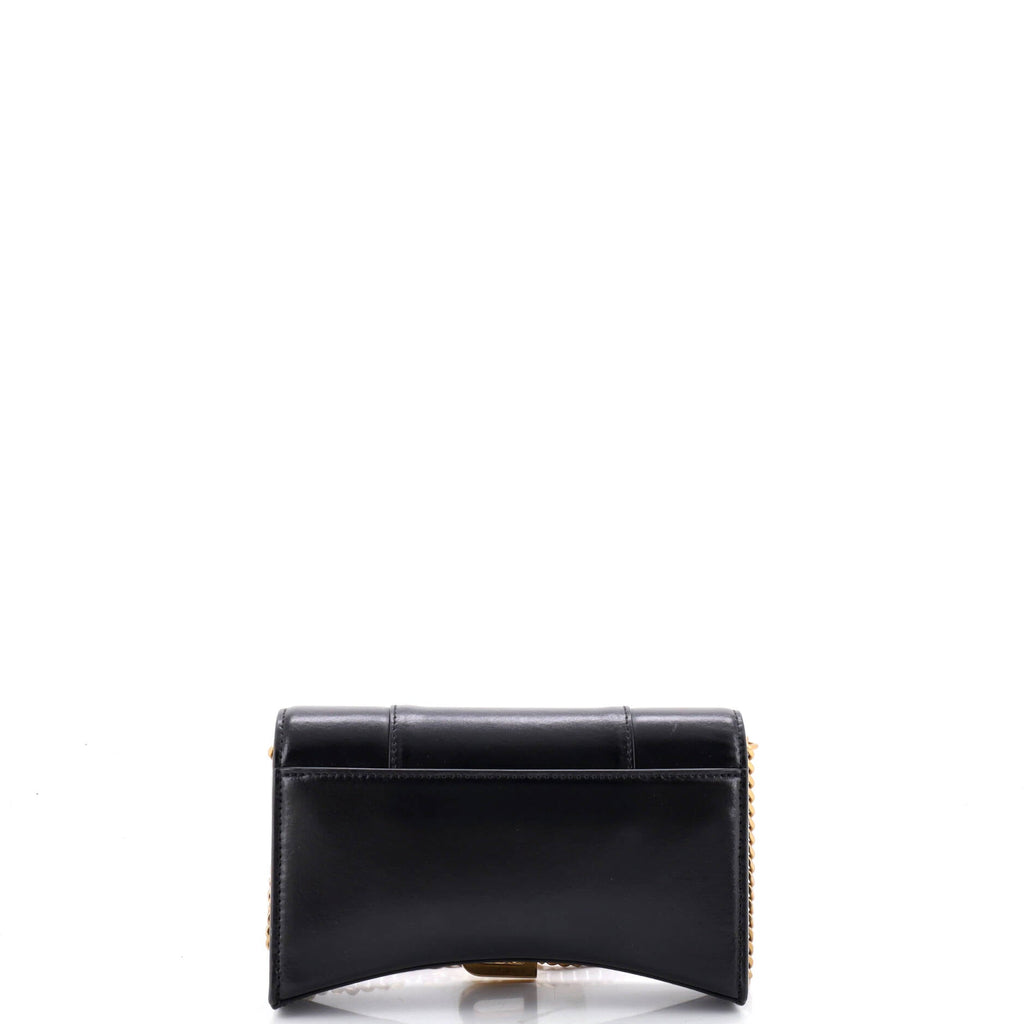 Hourglass Chain Wallet Leather
