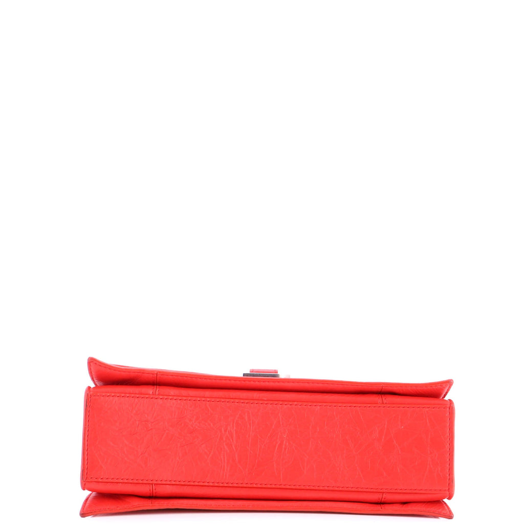 Crush Chain Flap Bag Leather Small
