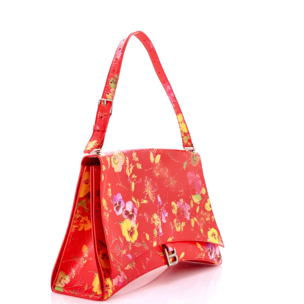 Crush Sling Shoulder Bag Printed Leather Large