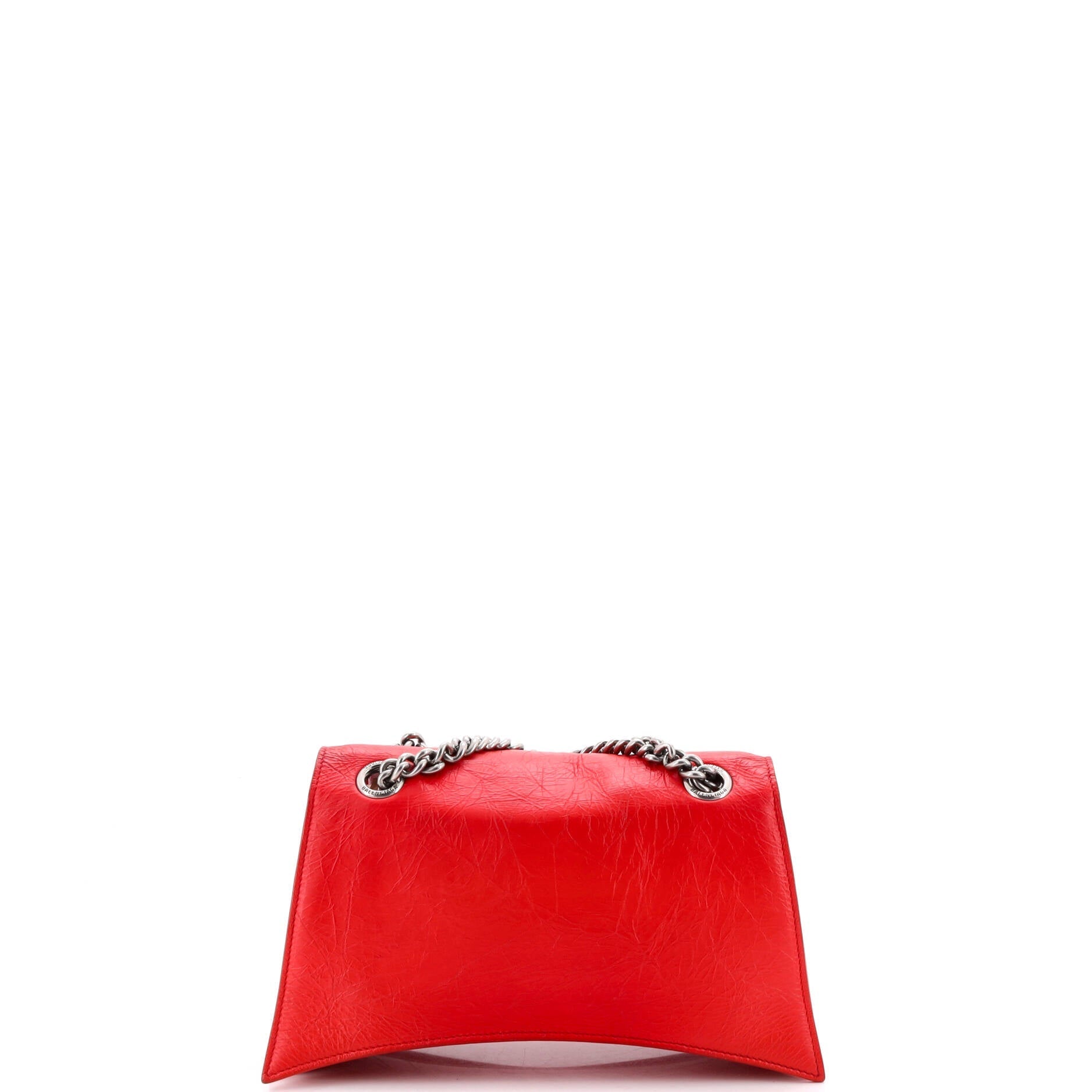 Crush Chain Flap Bag Leather Small