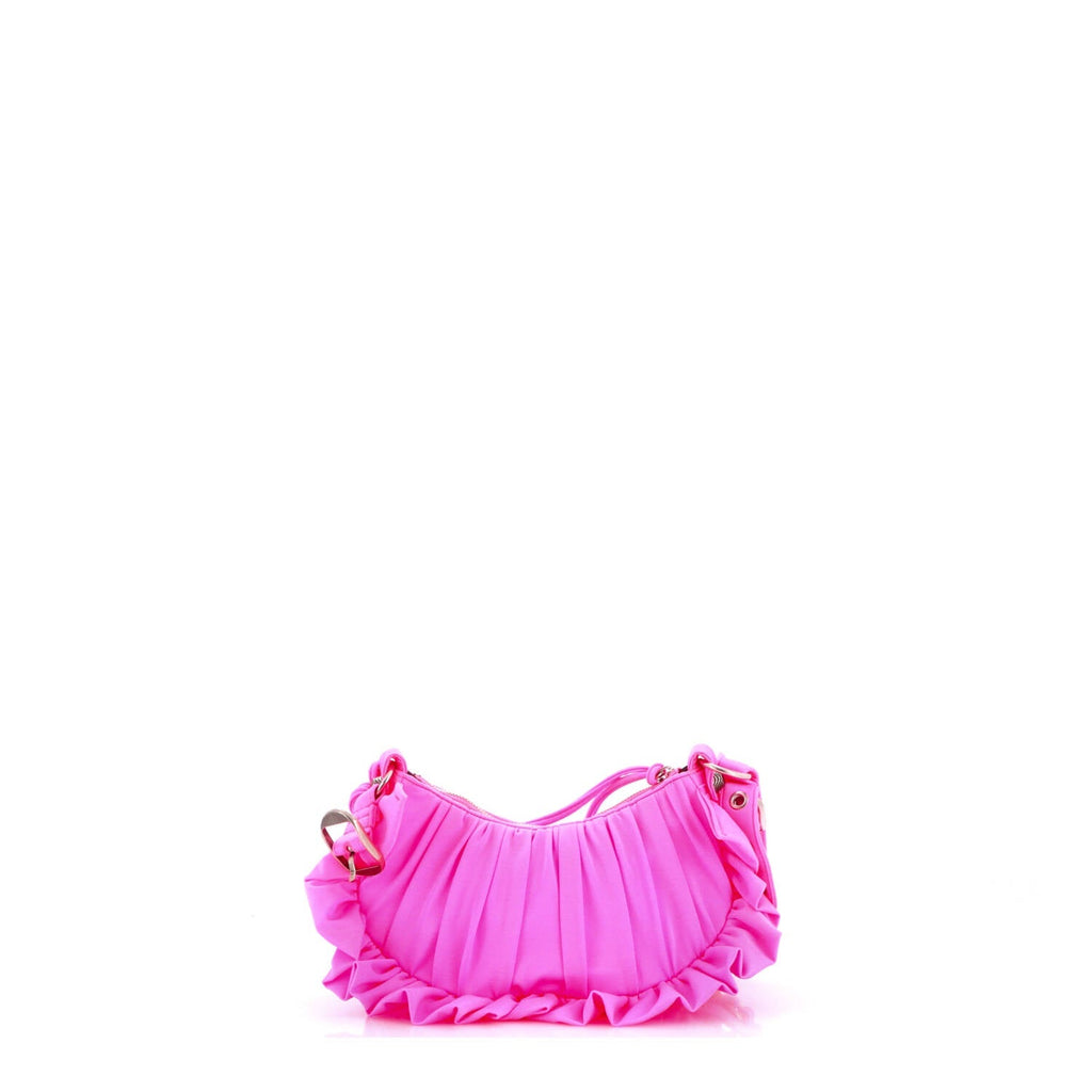 Le Cagole Giant Studs Shoulder Bag Ruffled Spandex XS