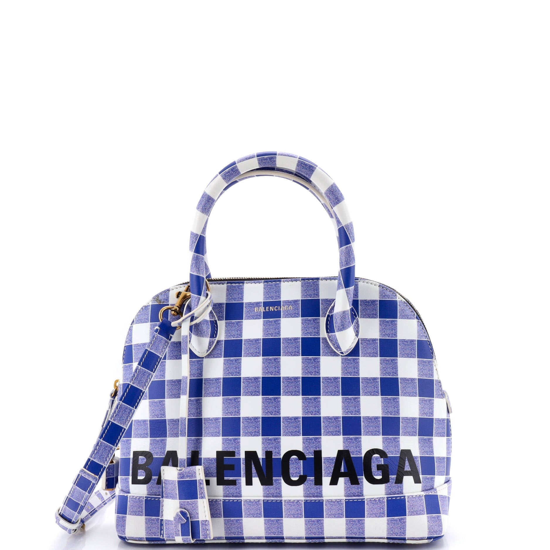 Logo Ville Bag Printed Leather Small