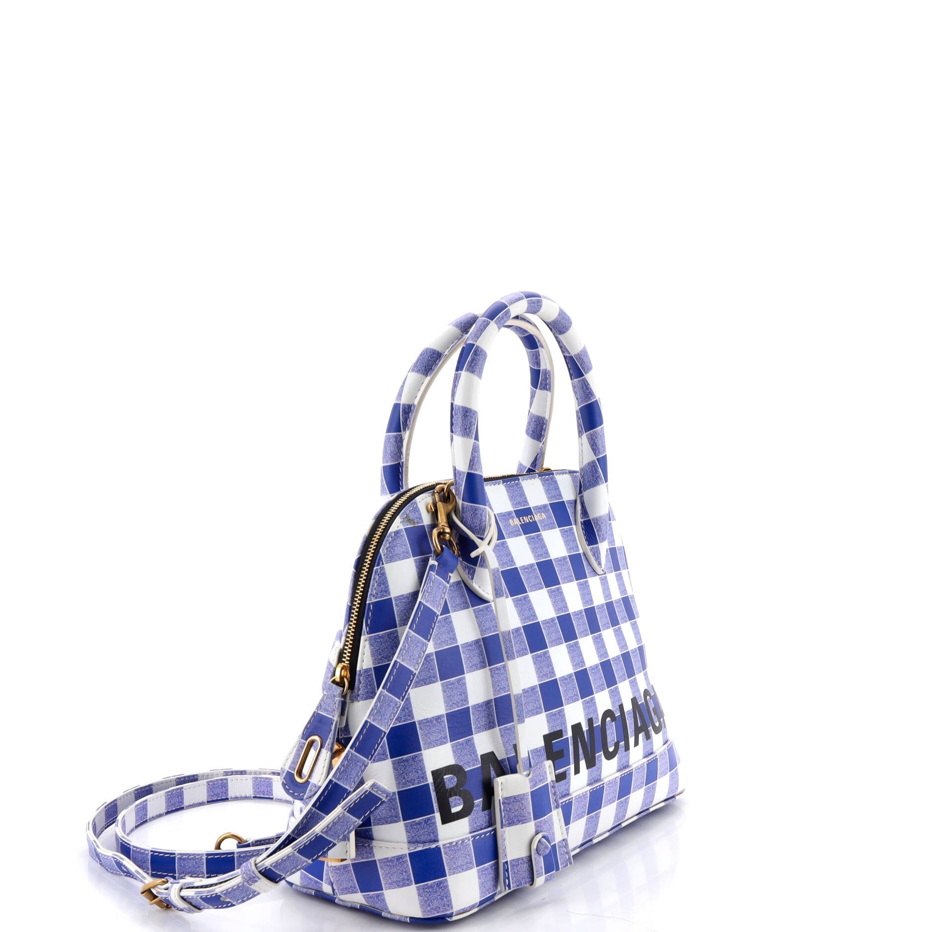 Logo Ville Bag Printed Leather Small