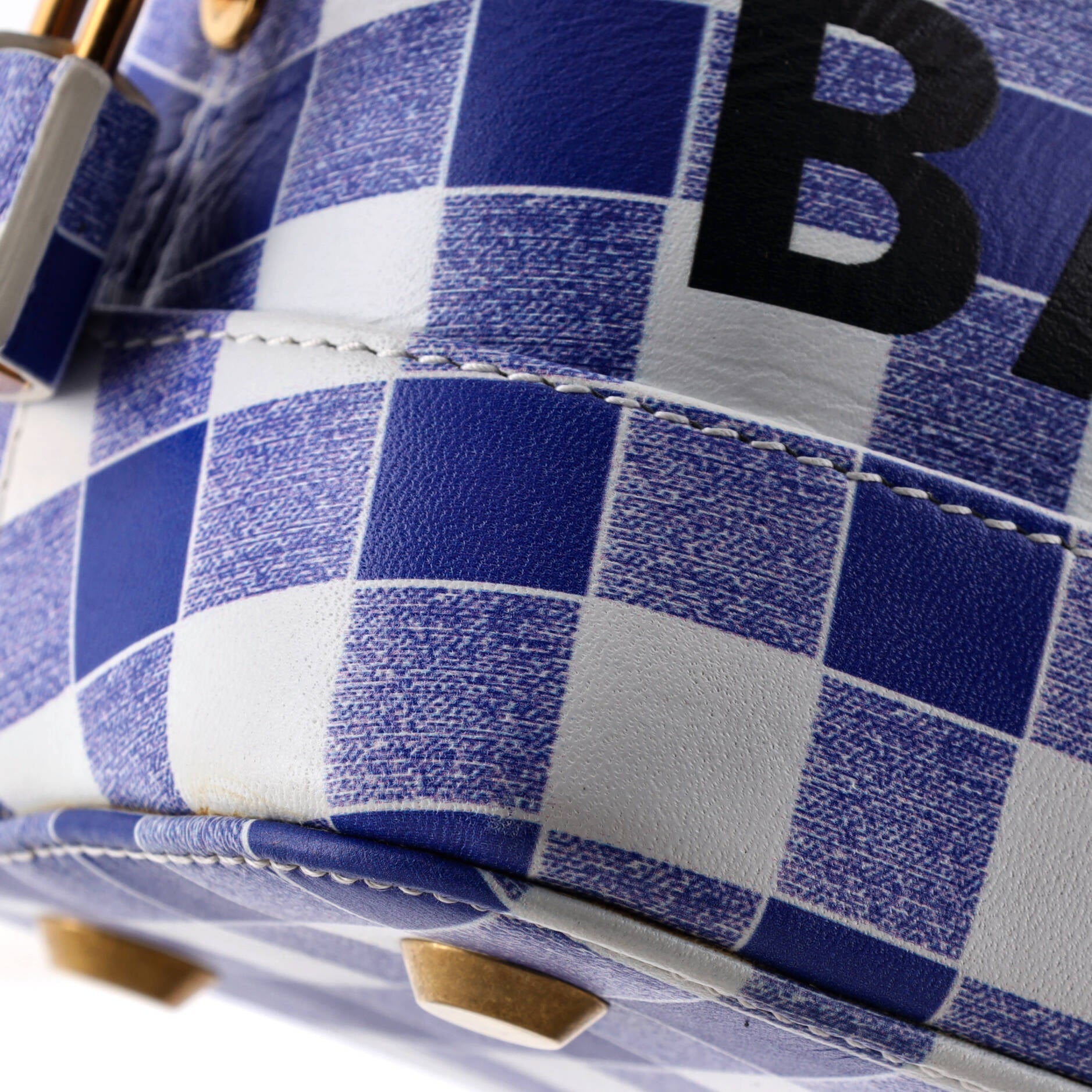 Logo Ville Bag Printed Leather Small