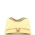 Crush Chain Flap Bag Quilted Crushed Calfskin Medium