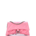 Crush Chain Flap Bag Quilted Crushed Calfskin Small