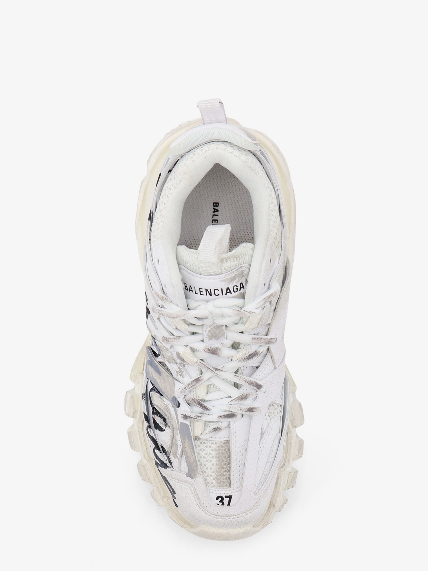 Balenciaga Women Track Signature Sneakers With Side Logo Print