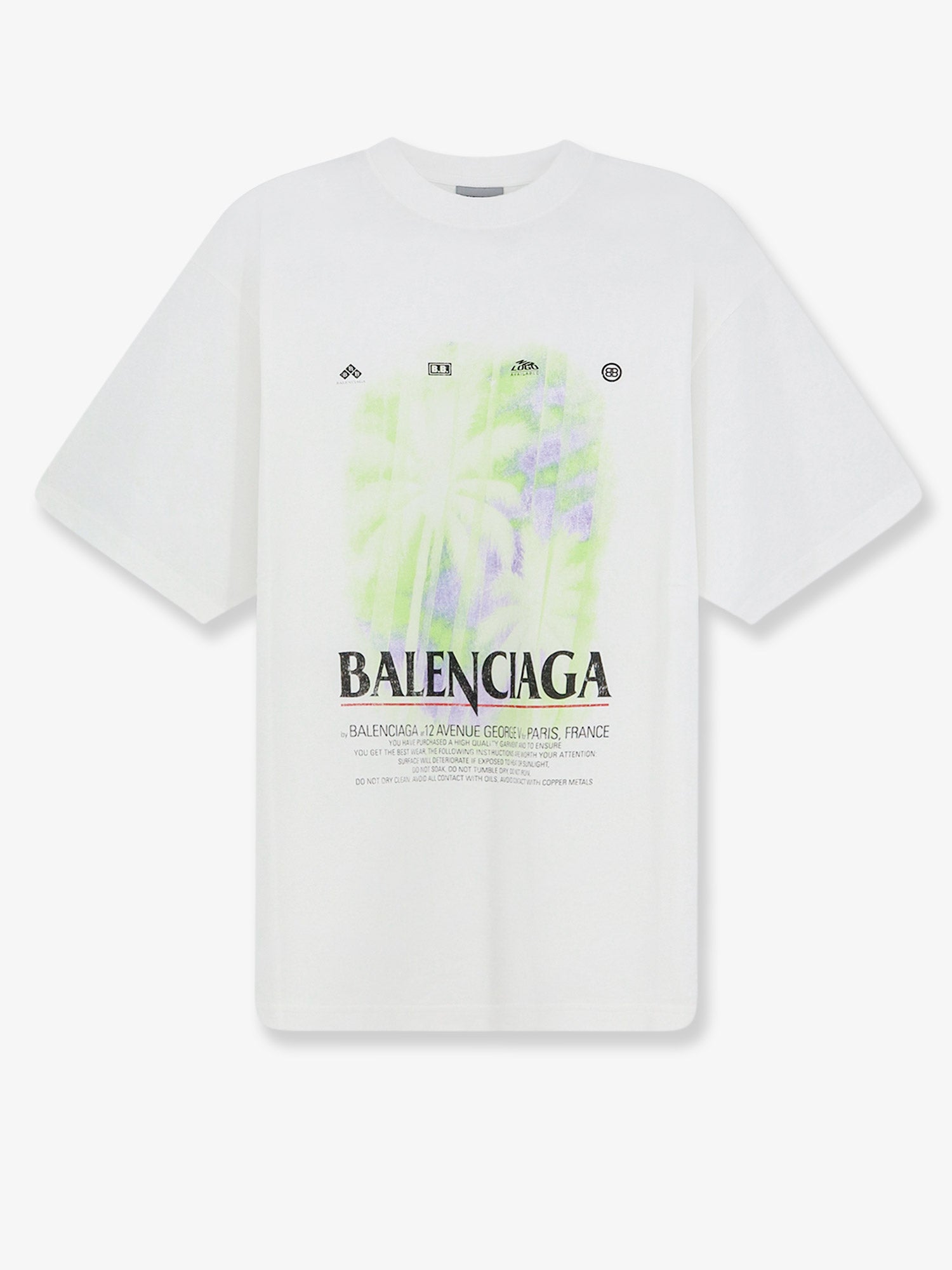 Balenciaga The Window Cotton T-Shirt White