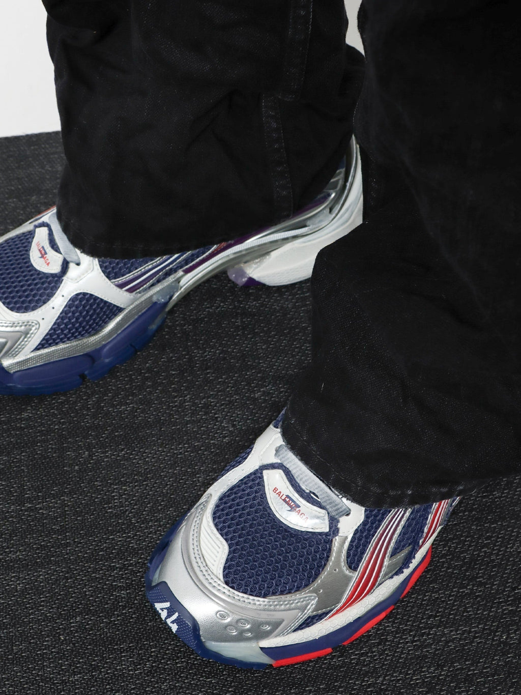 Balenciaga Men Mesh And Nylon Runner Sneakers