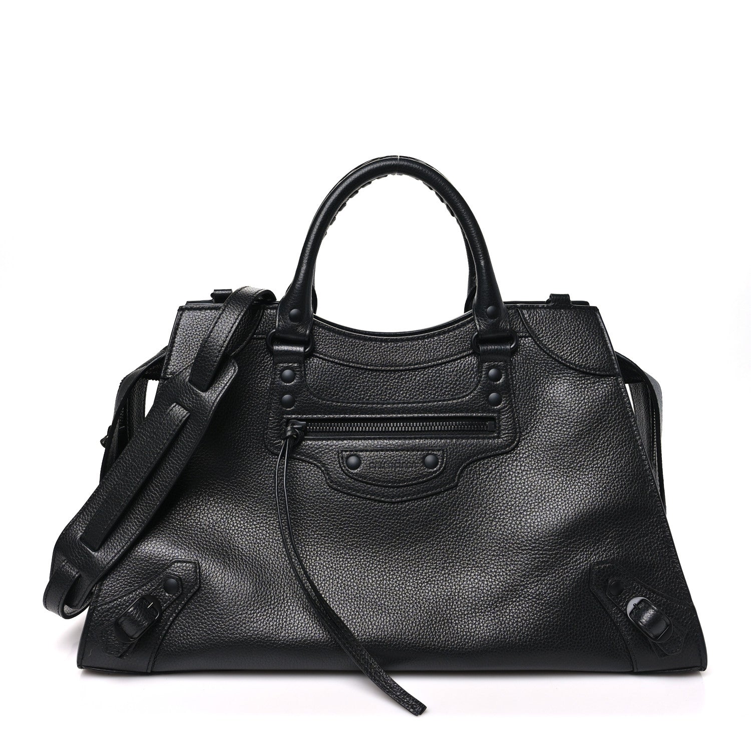 Grained Calfskin Neo Classic Black Hardware S City  Black