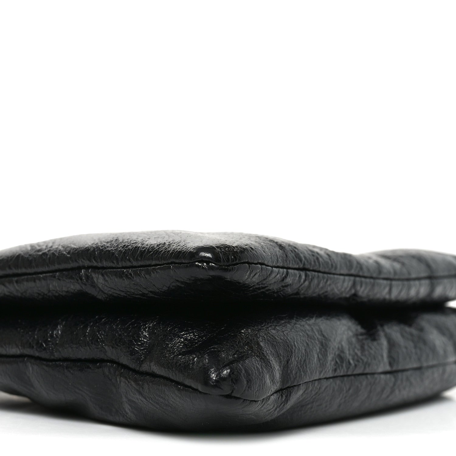 Arena Puffy Monaco Chain Shoulder Bag Black