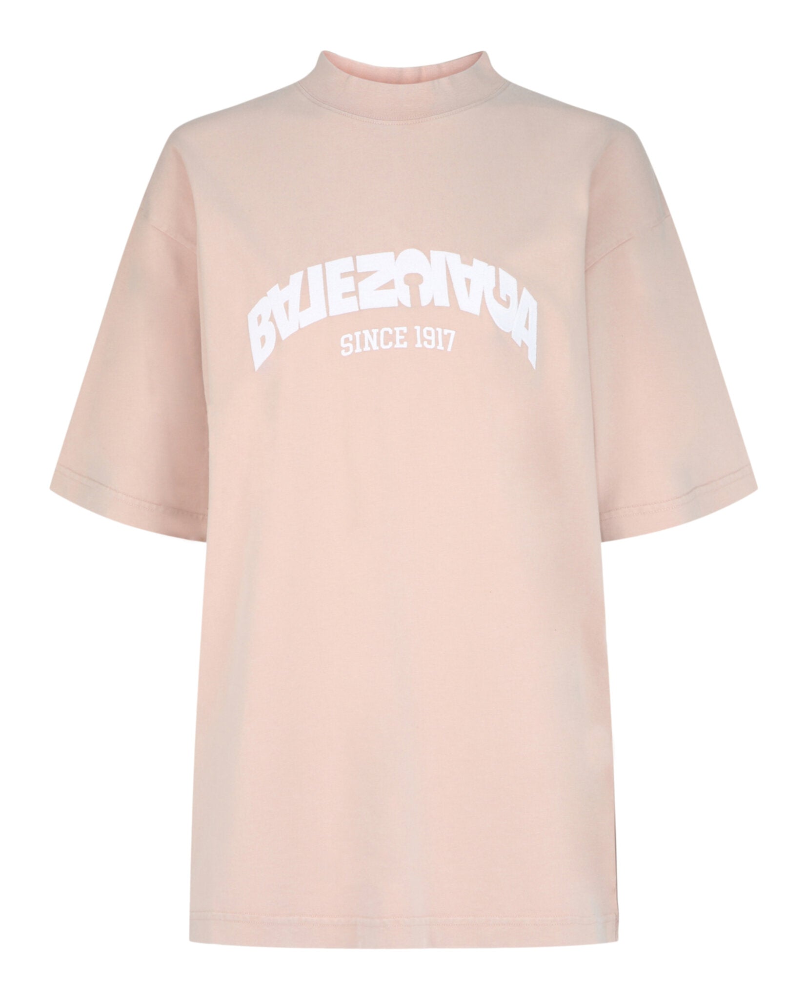 Balenciaga Womens Backflip Embroidered Logo T-Shirt