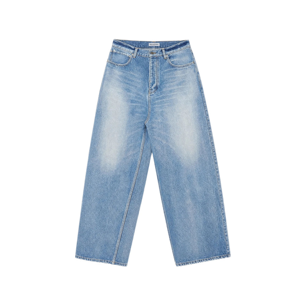 Balenciaga Blue Trousers - Wide-Leg Trousers Men