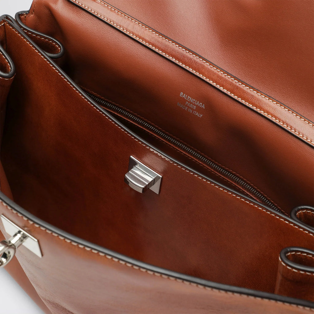 Balenciaga - Rodeo Medium bag in vegetable-tanned lambskin tan
