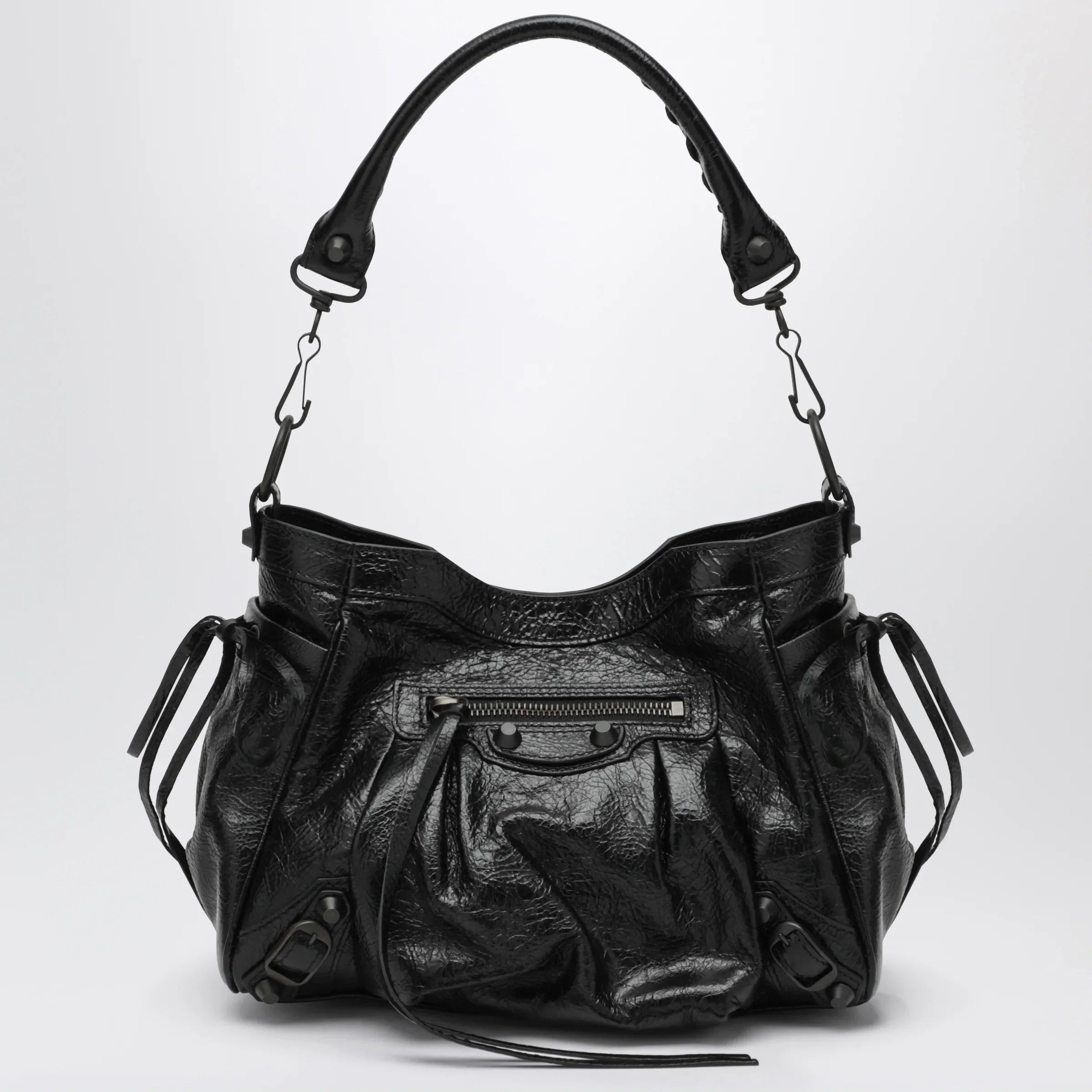 Balenciaga - Small Le City bucket bag in lambskin black