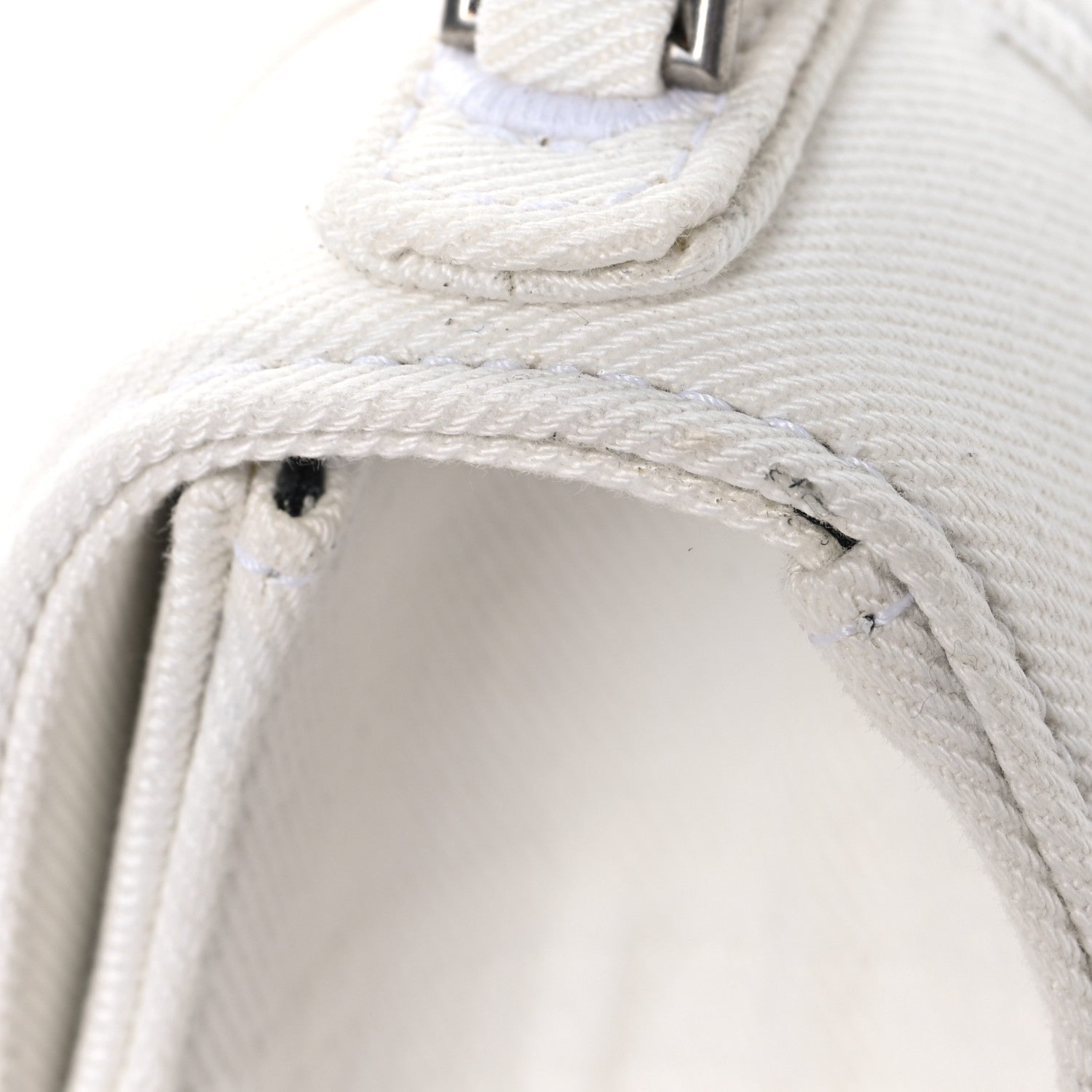 Denim Patchwork Small Hourglass Top Handle Bag White