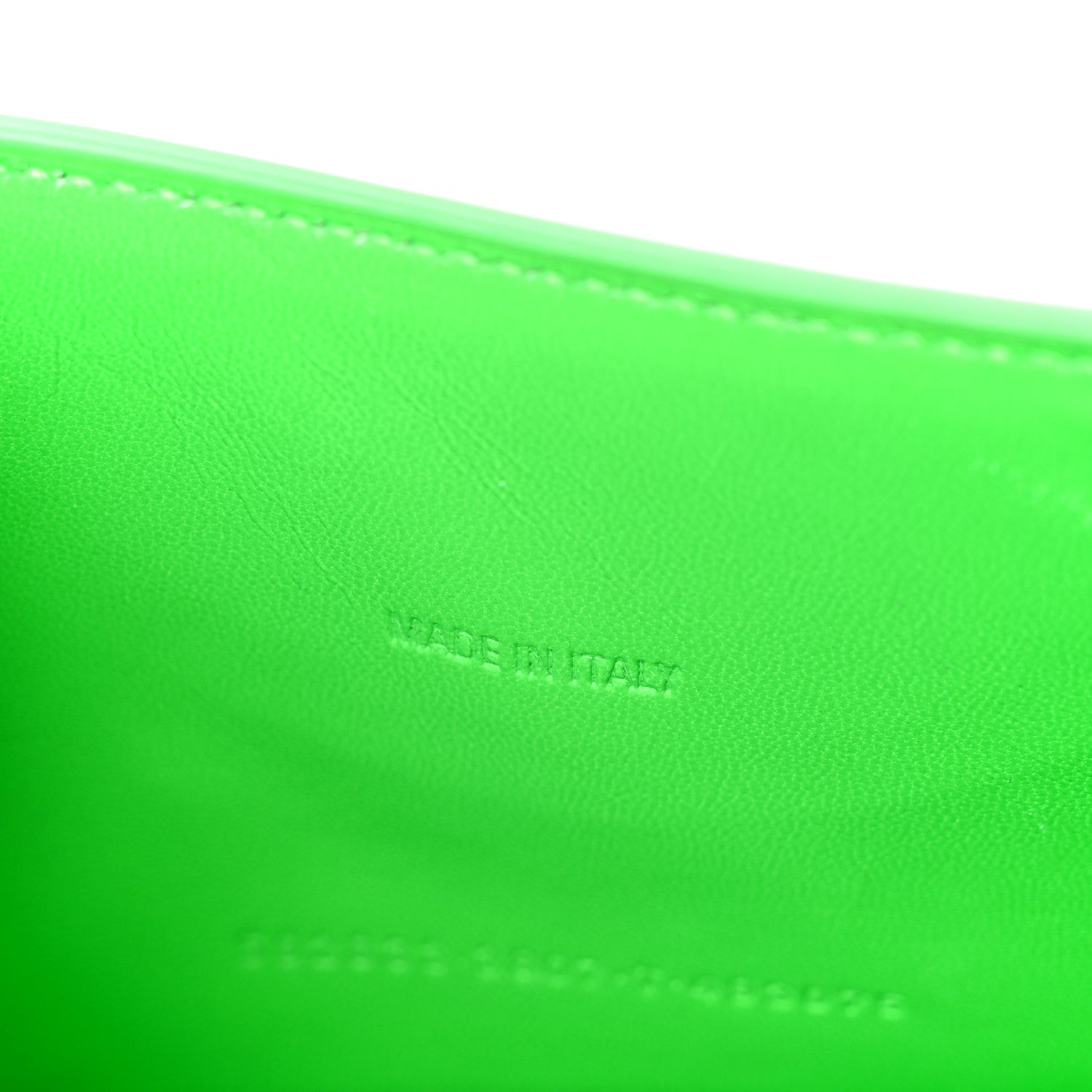 Shiny Box Calfskin Hourglass Top Handle Bag XS Fluo Green