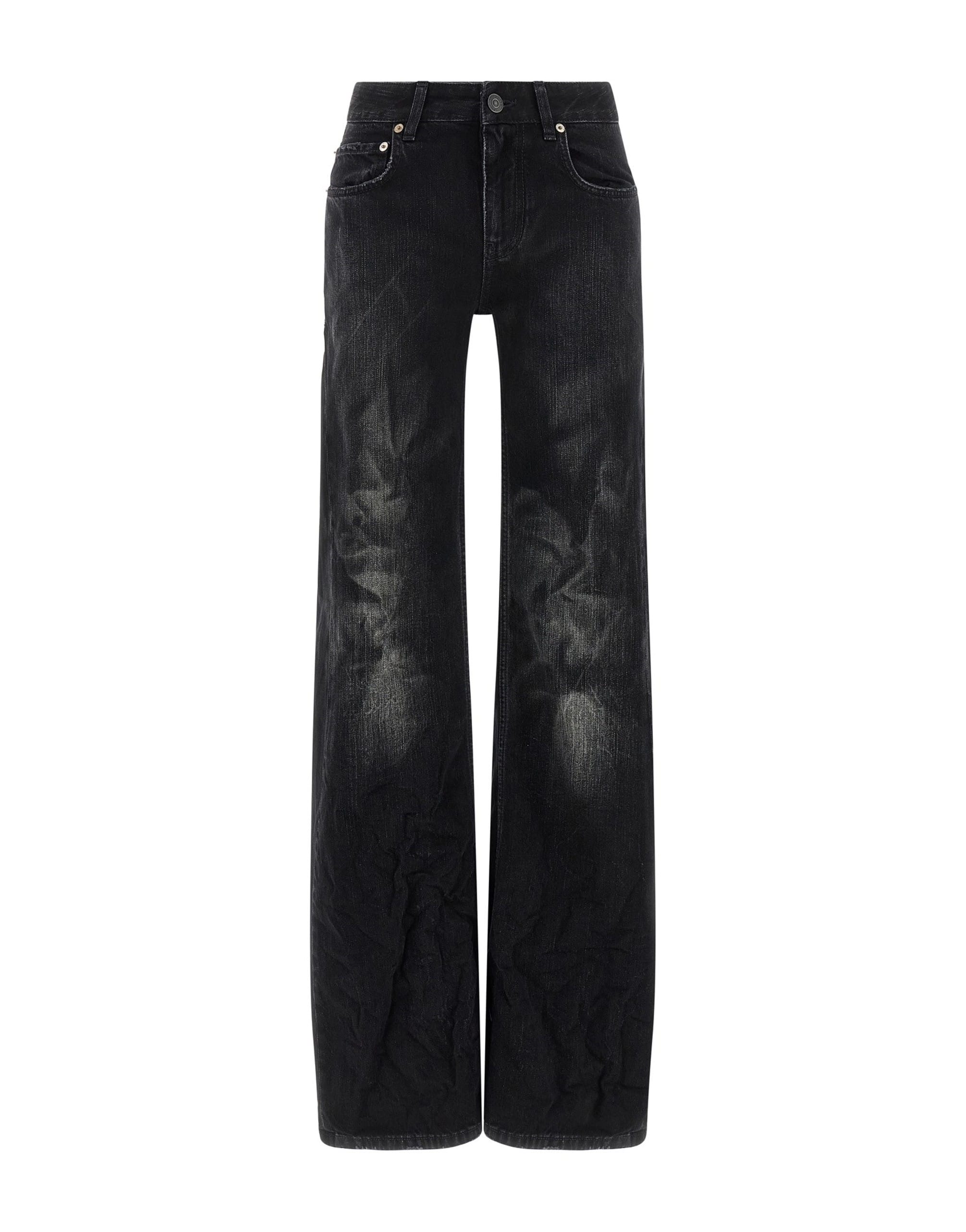 Balenciaga Black Wide Leg Jeans