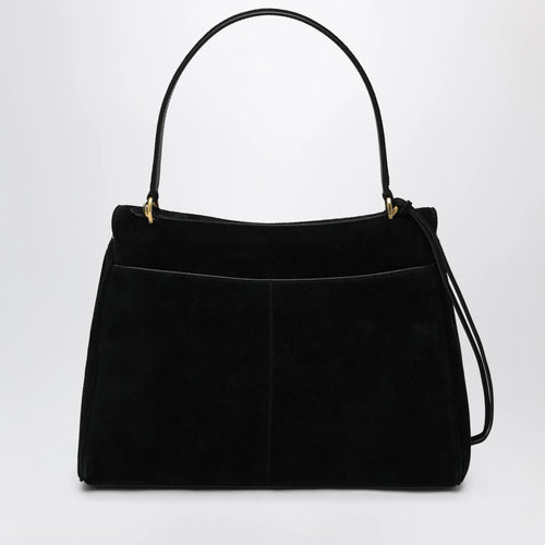 Balenciaga - Medium Rodeo bag in suede calfskin, black
