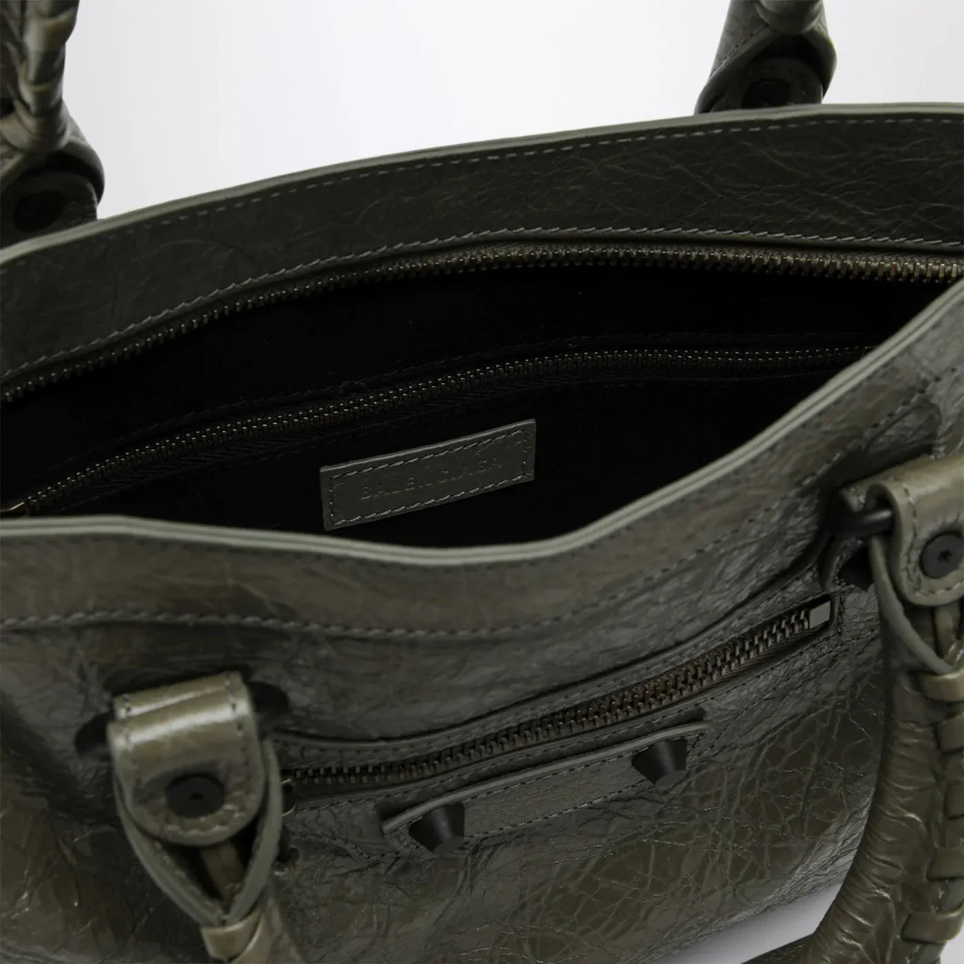Balenciaga - Le City small tote bag in military green