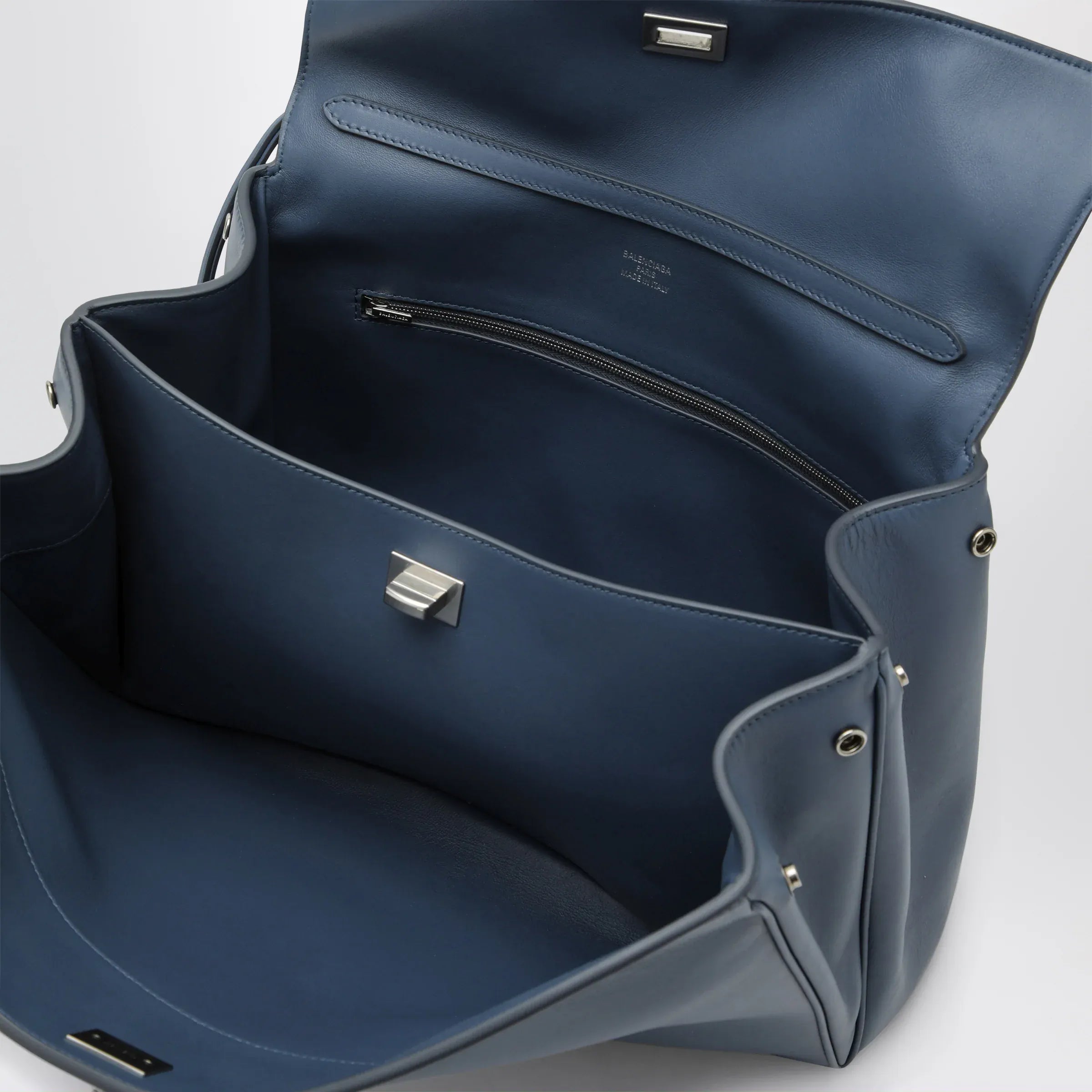 Balenciaga - Rodeo medium light blue smooth calfskin bag