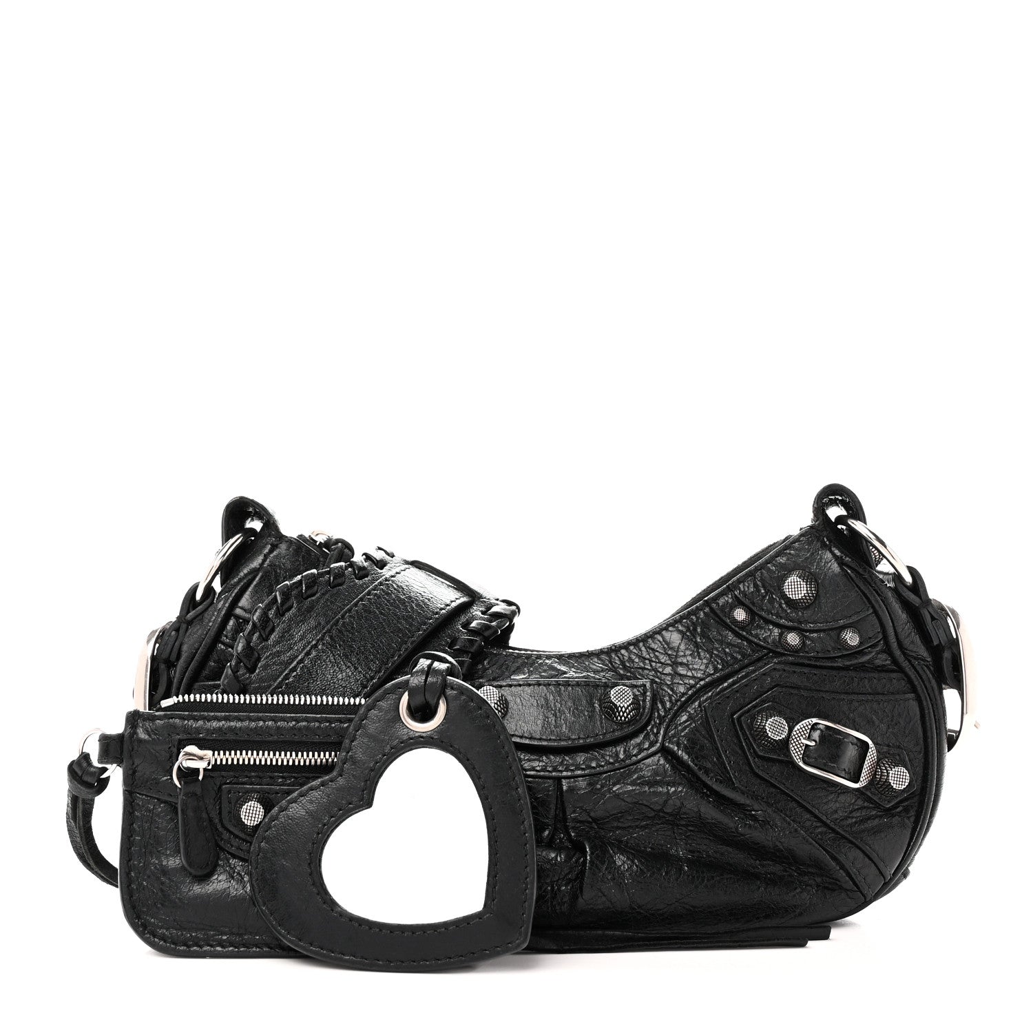 Agneau Arena Le Cagole Shoulder Bag XS Black