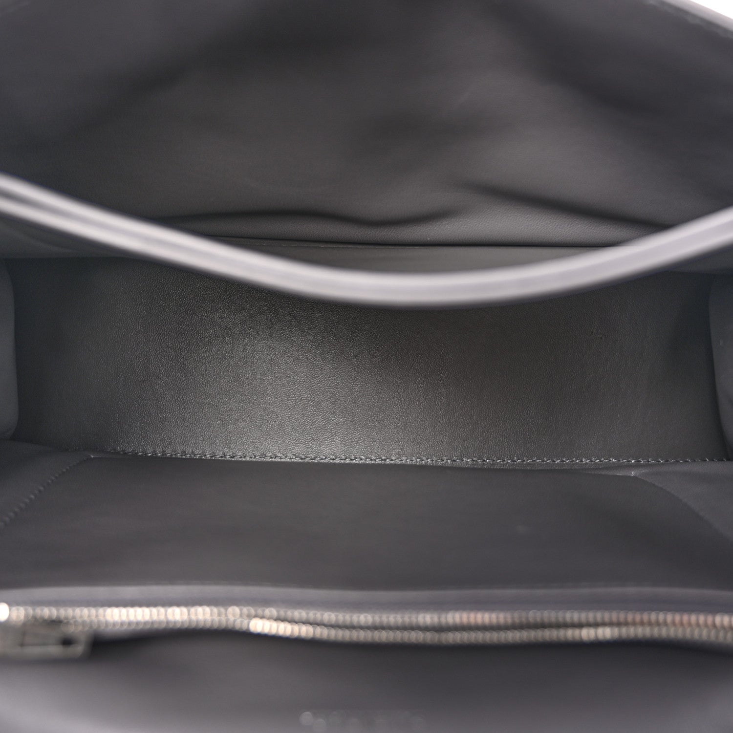 Crushed Calfskin Quilted Medium Crush Chain Bag Dark Grey