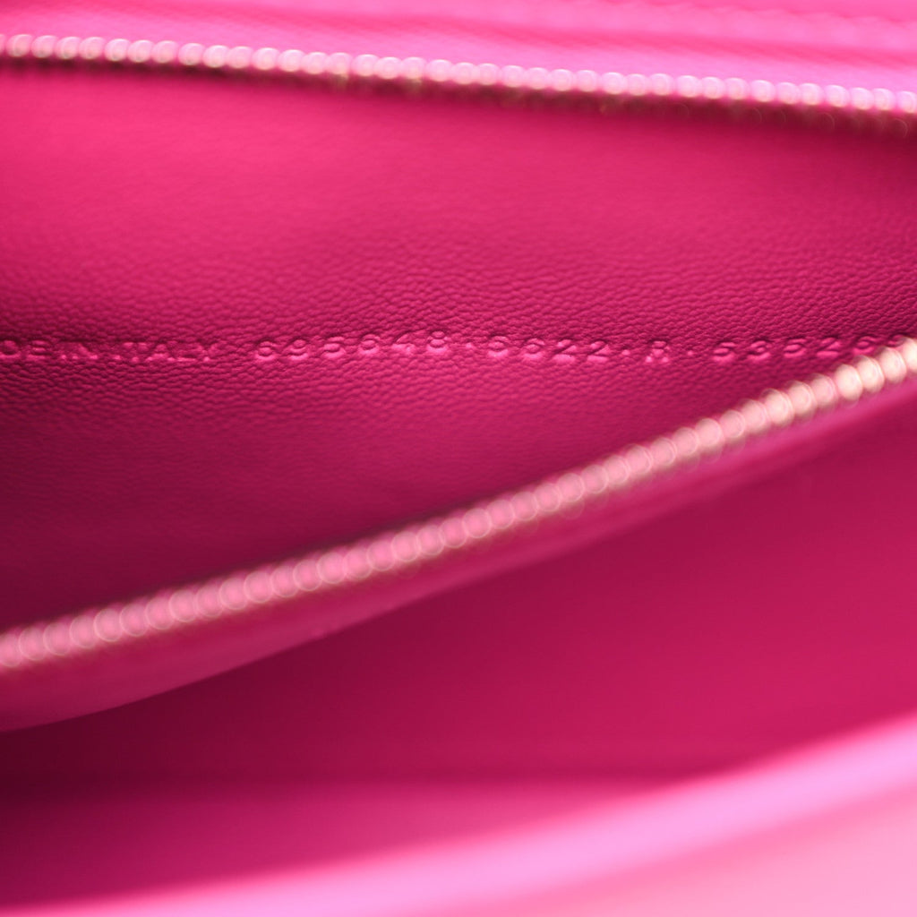 Box Calfskin Medium XX Flap Bag Lipstick Pink