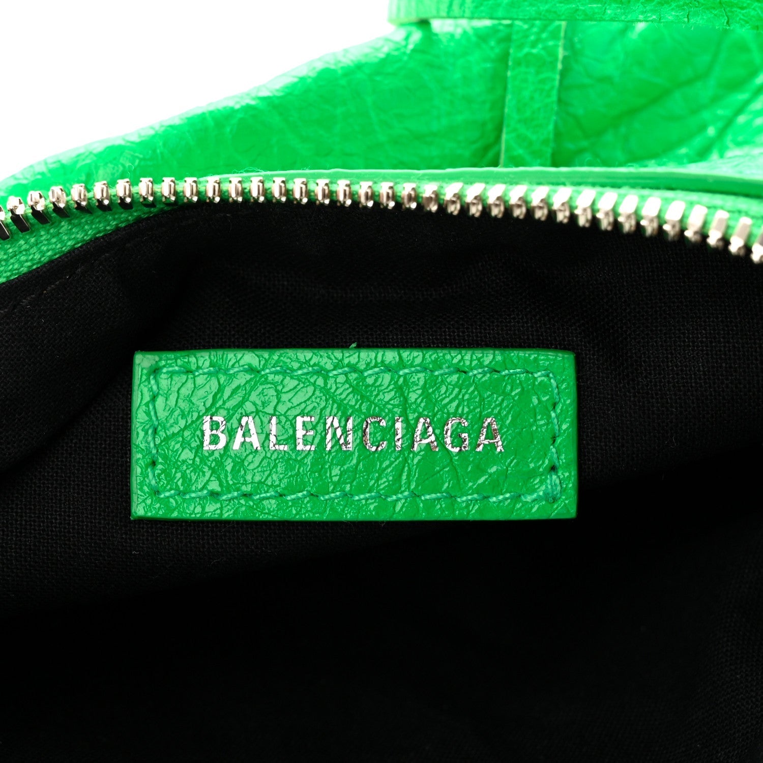 Agneau Arena Le Cagole Shoulder Bag XS Vivid Green