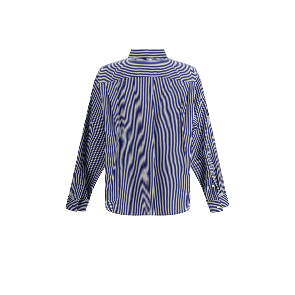 Embroidered Poplin Oversized Shirt