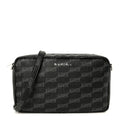 Coated Canvas BB Monogram Medium Signature Camera Bag Black Grey