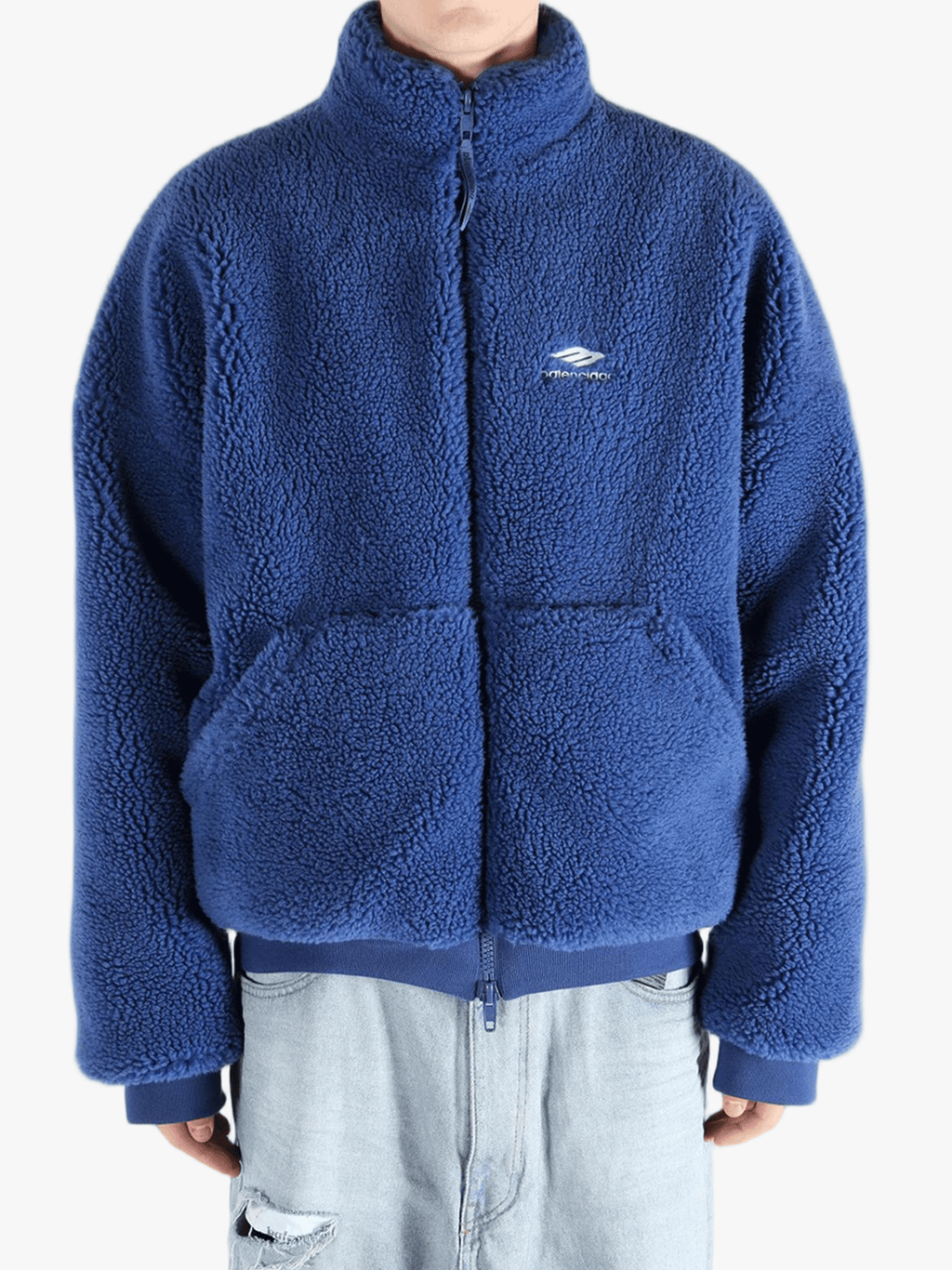 BALENCIAGA - Men Zip Up Stand-Up Collar Jacket