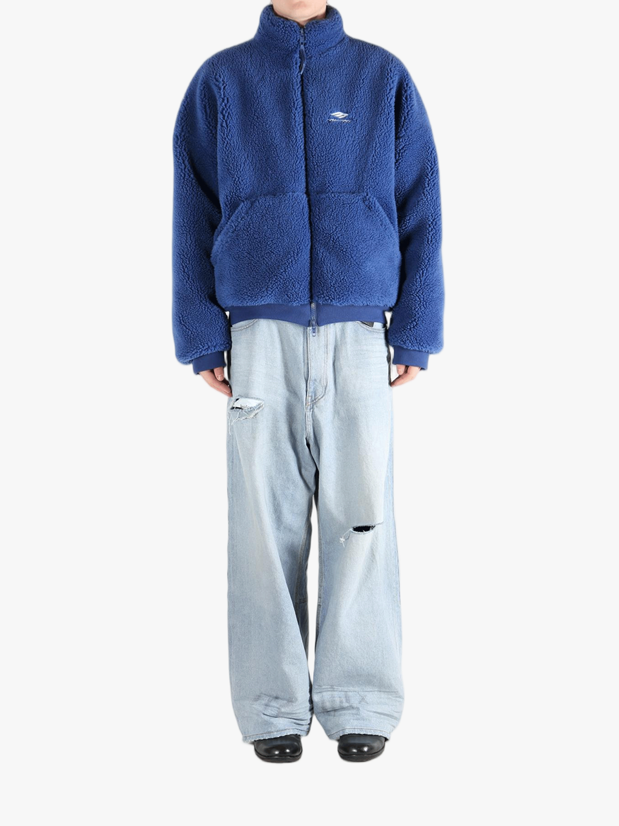 BALENCIAGA - Men Zip Up Stand-Up Collar Jacket