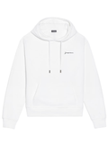 Jacquemus Signature Embroidered Logo Hoodie in White